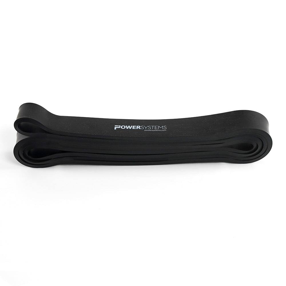Front. Power Systems - 41" Strength Band – Medium (10-35 lbs) Resistance Band for Strength Training - Black.