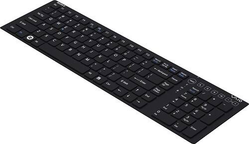 Angle Standard. Sony - Keyboard Skin for Sony VAIO J and L Series Computers - Black.