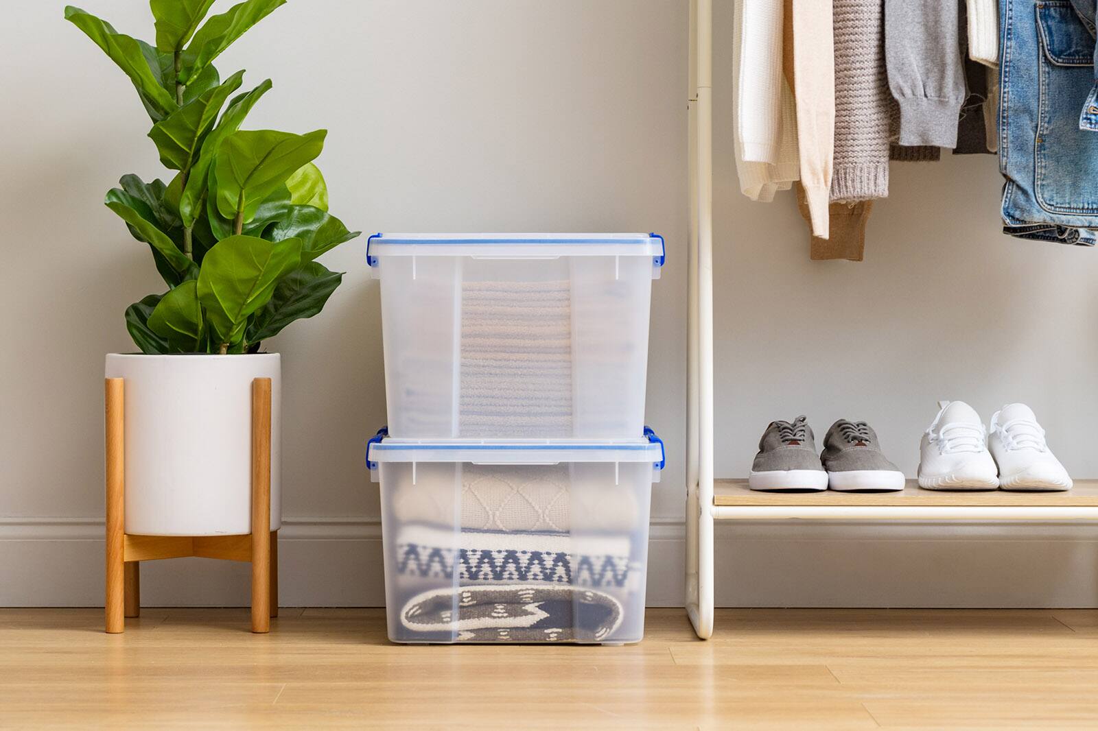 Alt View 8. IRIS USA - IRIS USA Storage Box with Gasket Seal Lid, Heavy Duty Moving Containers with Tight Latch, Weather Proof Tote Bin -.