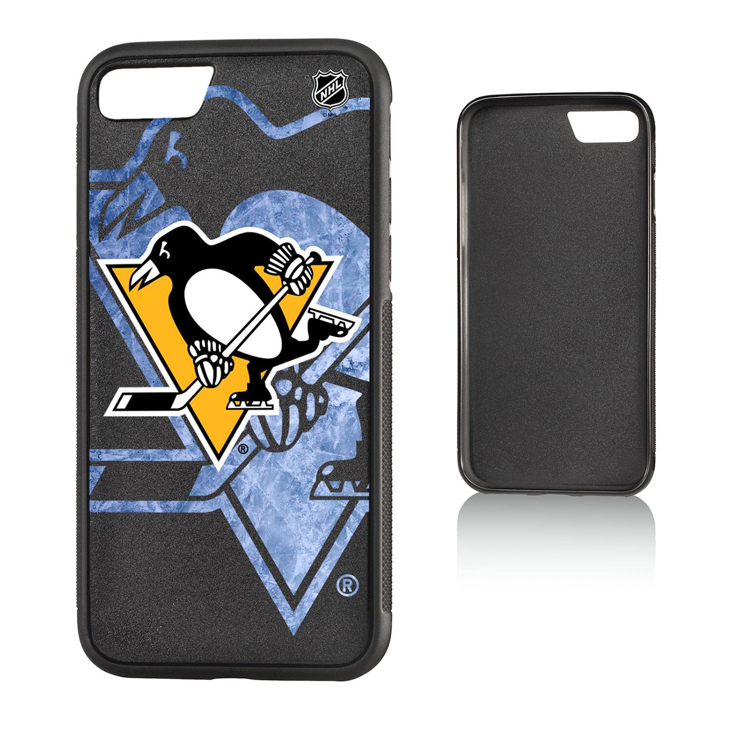 Alt View 2. Keyscaper - Pittsburgh Penguins Bump Case with 8.2ft Drop Protection - 15 Pro Max - Multicolor.