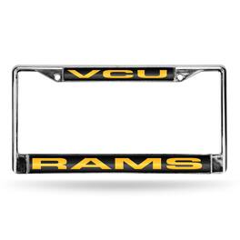 Rico Industries - Virginia Commonwealth VCU Rams Chrome Metal Laser Cut License Plate Frame - Multi