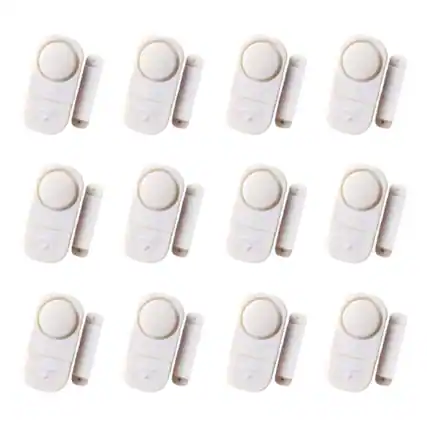 Front. Stock Preferred - 10 Pack Wireless Home Window Door Burglar Security Alarm System - White.