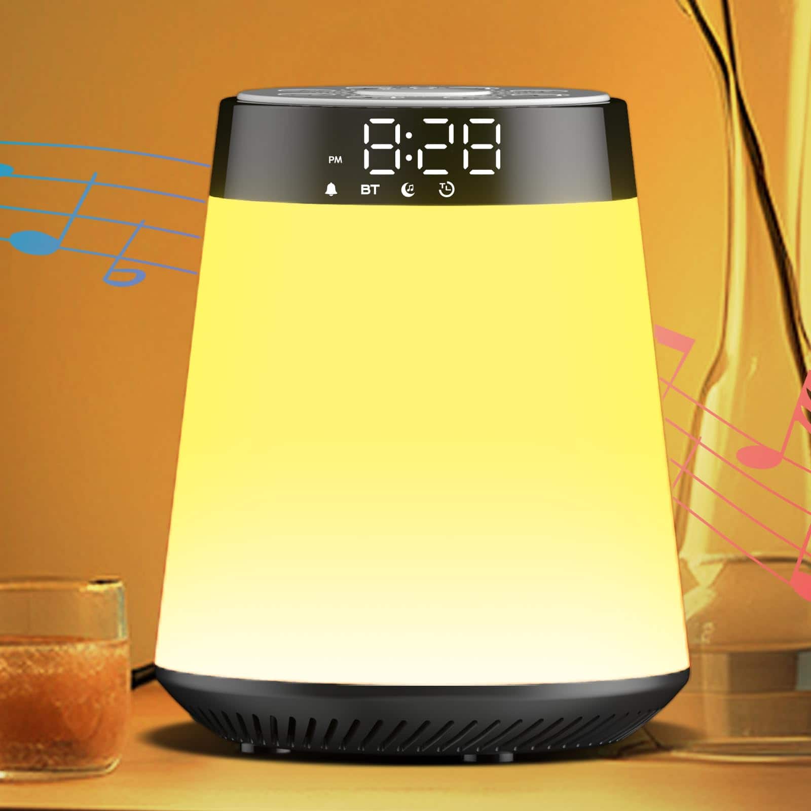 Front. Dazzed Corner - Sunrise Alarm Clock with Wake Up Light, White Noise Machine - Yellow.