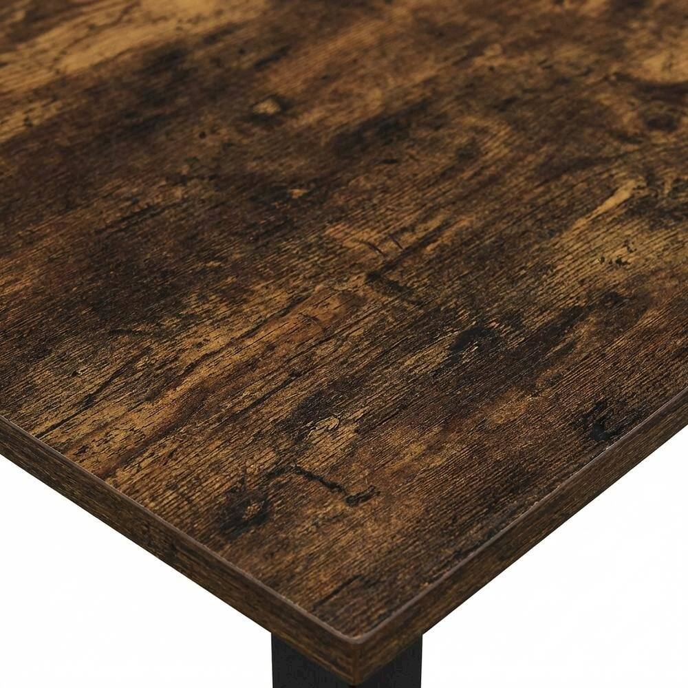 Alt View 1. FurniFact - Amber Pine and Black Finish End Table Set with Modern Design - Amber Pine/Black.