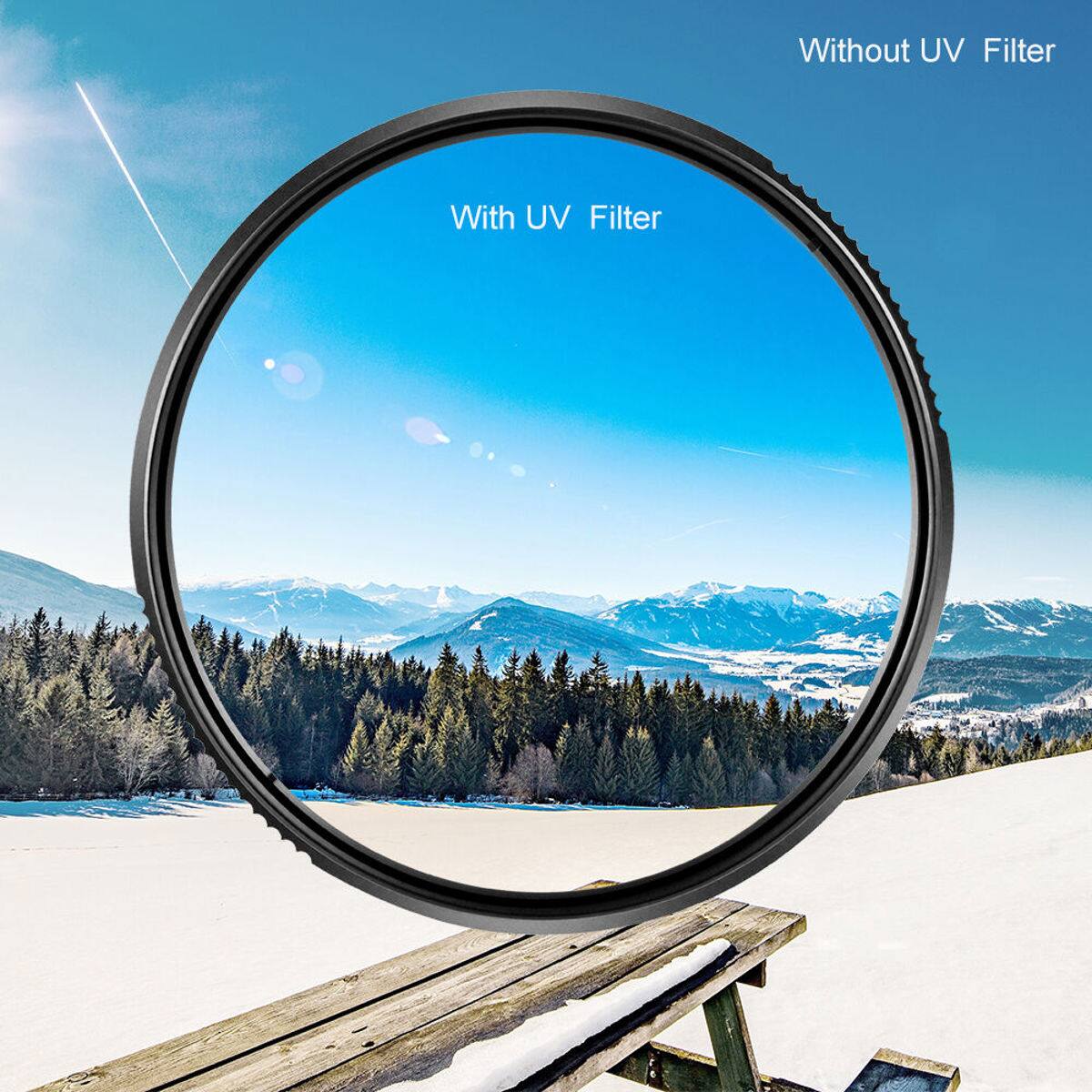 Without UV Filter  
With UV Filter