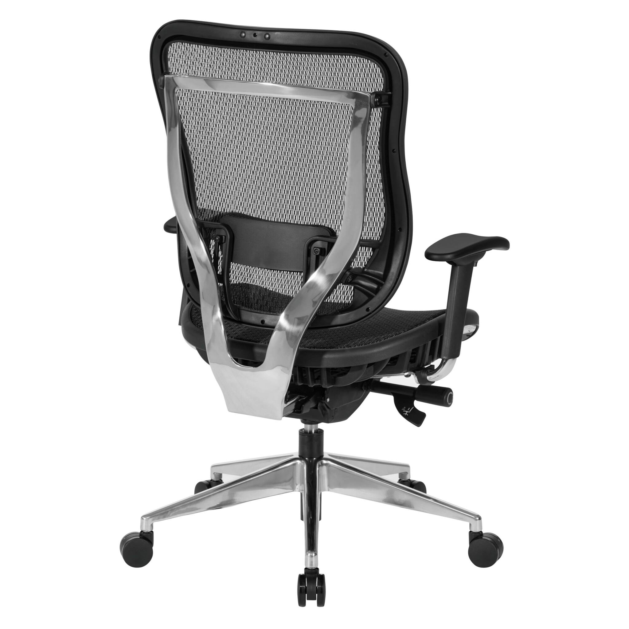 Back. Office Star Products - Executive High Back Chair - Black.
