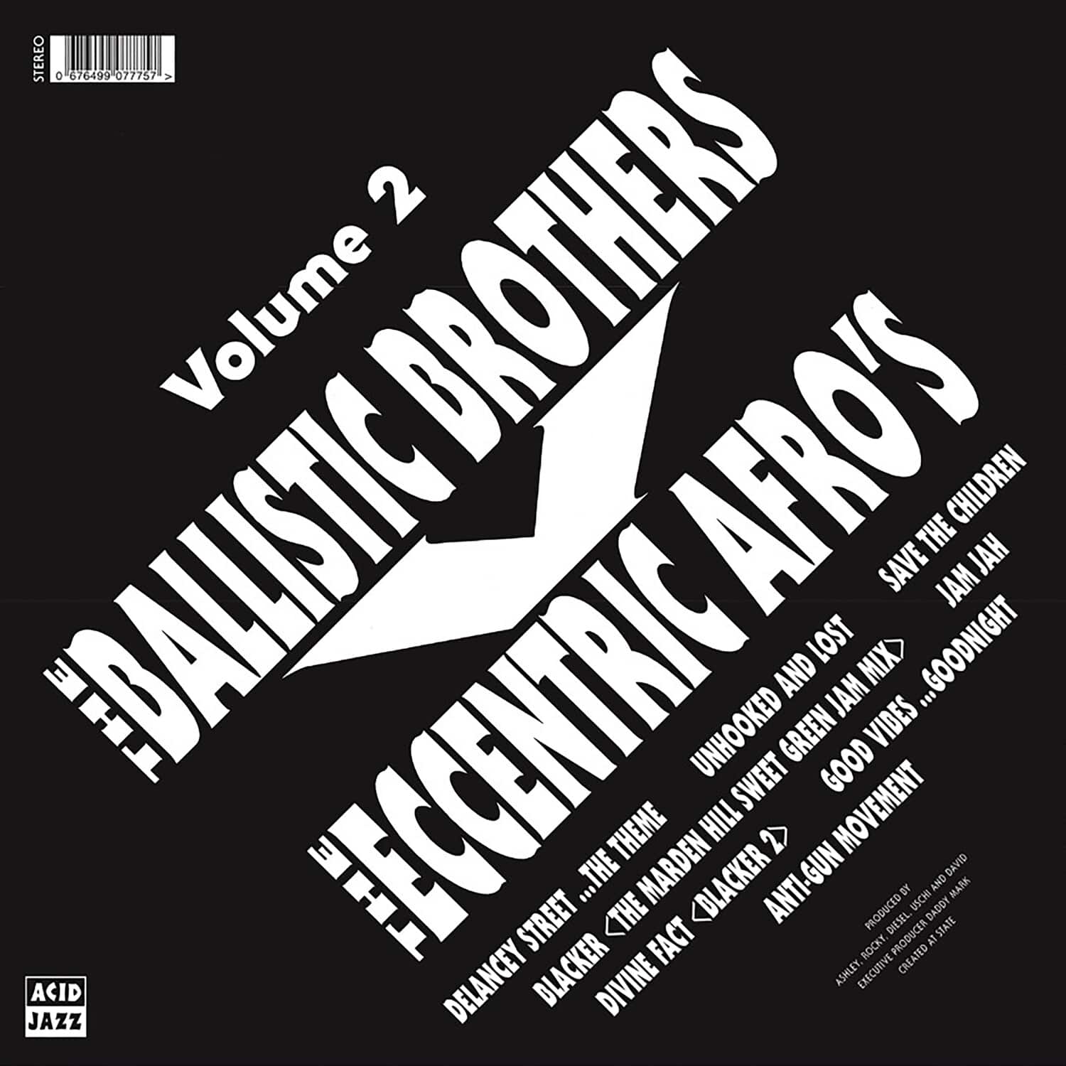 The Ballistic Brothers - The Ballistic Brothers vs. the Eccentric Afros - Volume 2  - VINYL LP