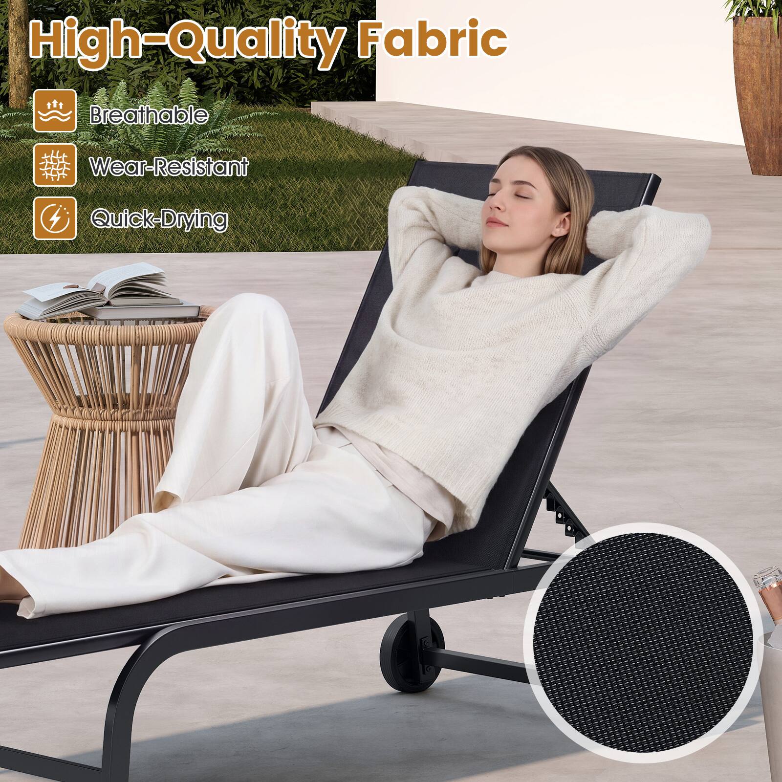 High-Quality Fabric  
Breathable  
Wear-Resistant  
Quick-Drying