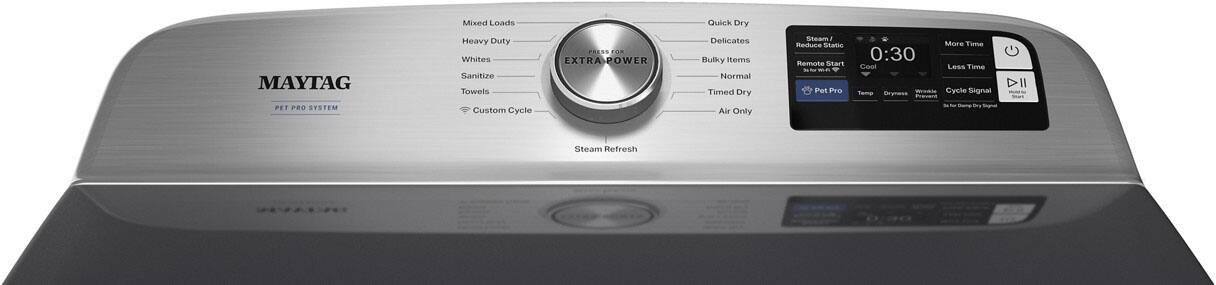 Sure, here is the corrected and grouped text from the image:

**MAYTAG**

**PET PRO SYSTEM**

**EXTRA POWER**

**Mixed Loads**

**Heavy Duty**

**Whites**

**Sanitize**

**Towels**

**Custom Cycle**

**Quick Dry**

**Delicates**

**Bulky Items**

**Normal**

**Timed Dry**

**Air Only**

**Steam Refresh**

**Steam / Reduce Static**

**Remote Start**

**Cool**

**Pet Pro**

**More Time**

**Less Time**

**Cycle Signal**

**0:30**

**Temp**

**Dryness**

**Air Only**

**3 dy**

**PET PRO SYSTEM**

**Custom Cycle**

**Air Only**

**3 dy**

**PET PRO SYSTEM**

**Custom Cycle**

**Air Only**

**3 dy**

**PET PRO SYSTEM**

**Custom Cycle**

**Air Only**

**3 dy**

**PET PRO SYSTEM**

**Custom Cycle**

**Air Only**

**3 dy**

**PET PRO SYSTEM**

**Custom Cycle**

**Air Only**

**3 dy**

**PET PRO SYSTEM**

**Custom Cycle**

**Air Only**

**3 dy**

**PET PRO SYSTEM**

**Custom Cycle**

**Air Only**

**3 dy**

**PET PRO SYSTEM