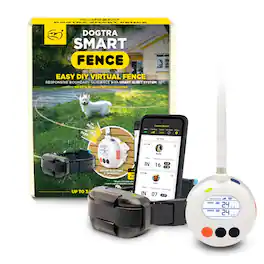 Dogtra - SMART Fence Wireless Dog Fence System - No Subscription, App Alerts, Waterproof, Dogs 35 lbs - Black