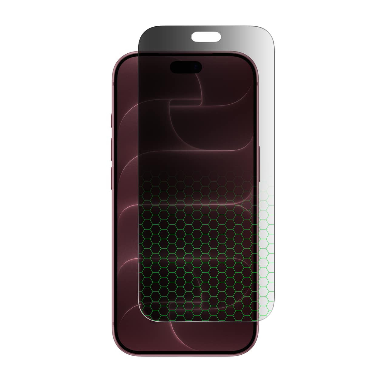 Belkin - Titan SmartShield Pro Bright Privacy Screen Protector for iPhone 18 Pro, Anti-Reflective Glass - Clear