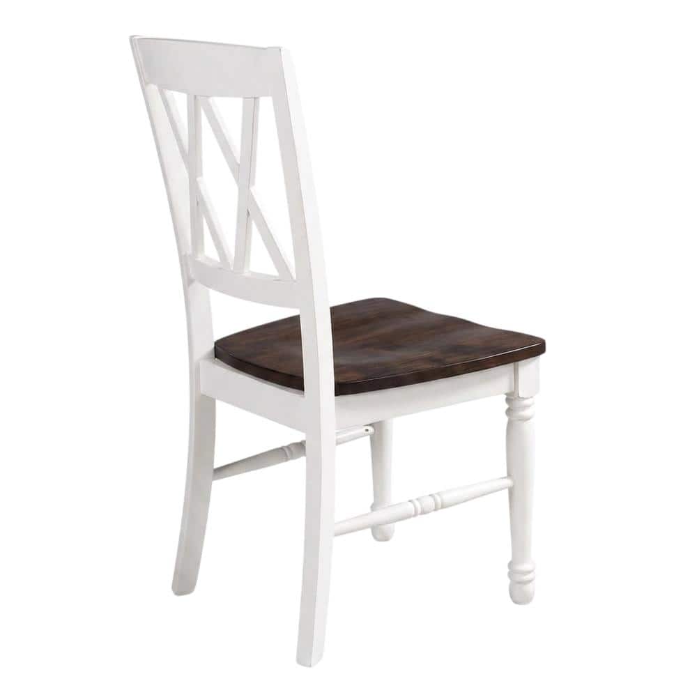 Crosley Furniture - Shelby 2-Piece Dining Chair Set - 2 Chairs - Distressed White