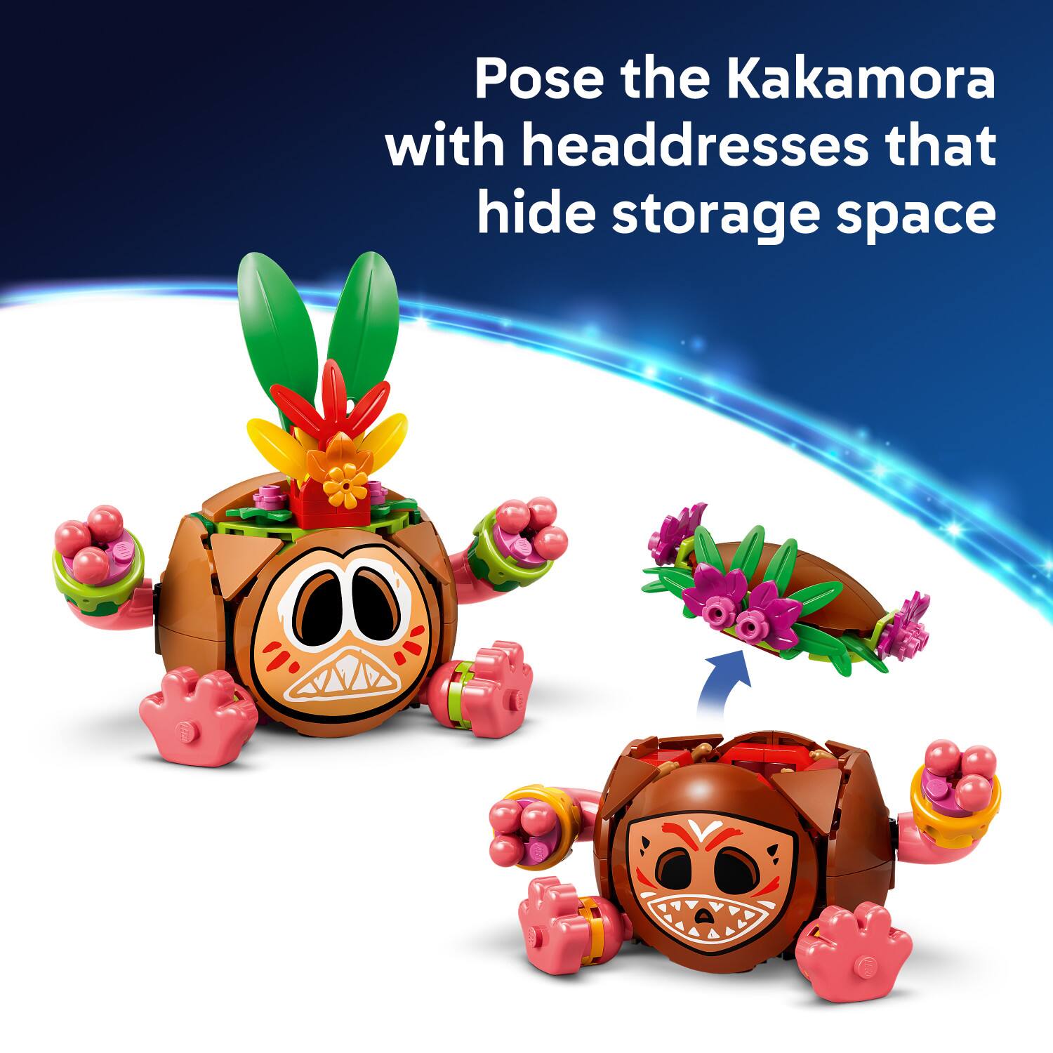 Pose the Kakamora with headdresses that hide storage space