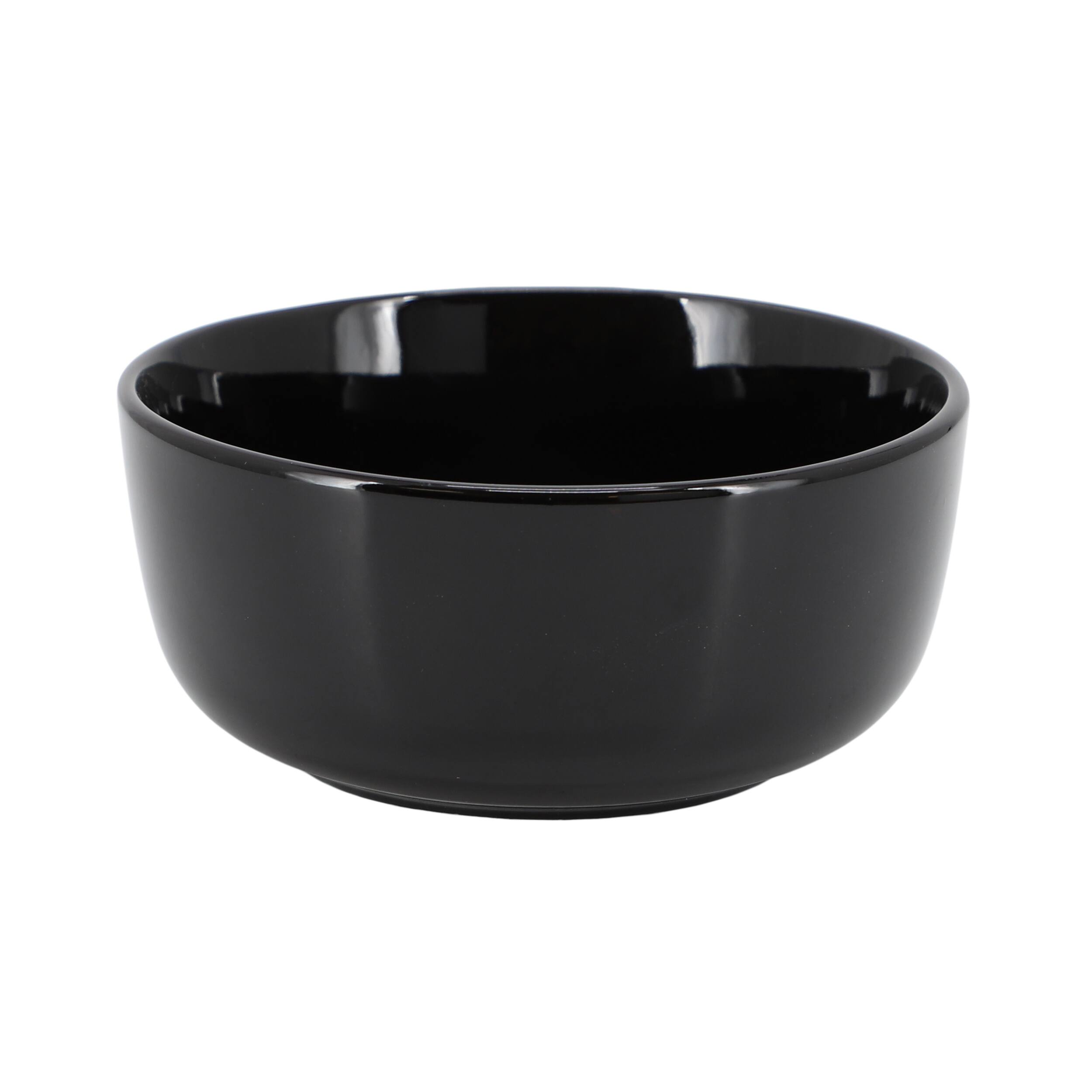 Alt View 4. Elama - Elama Duncan 18 Piece Porcelain Dinnerware Set in Black - Black.