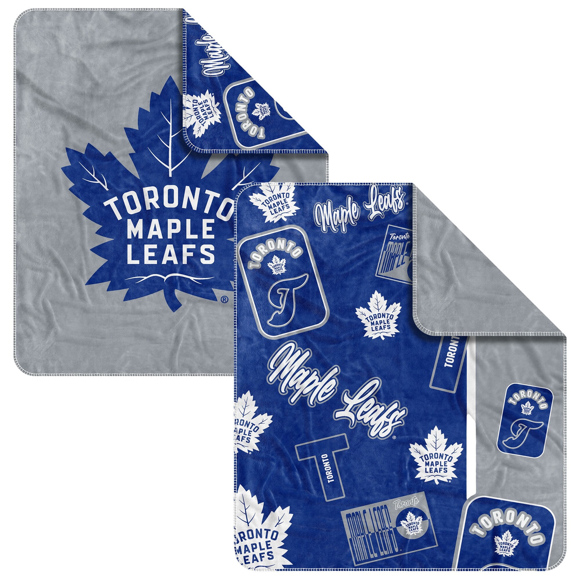 Logo Brands - Toronto Maple Leafs 50- x 60- Dream Weave Throw Blanket - Royal