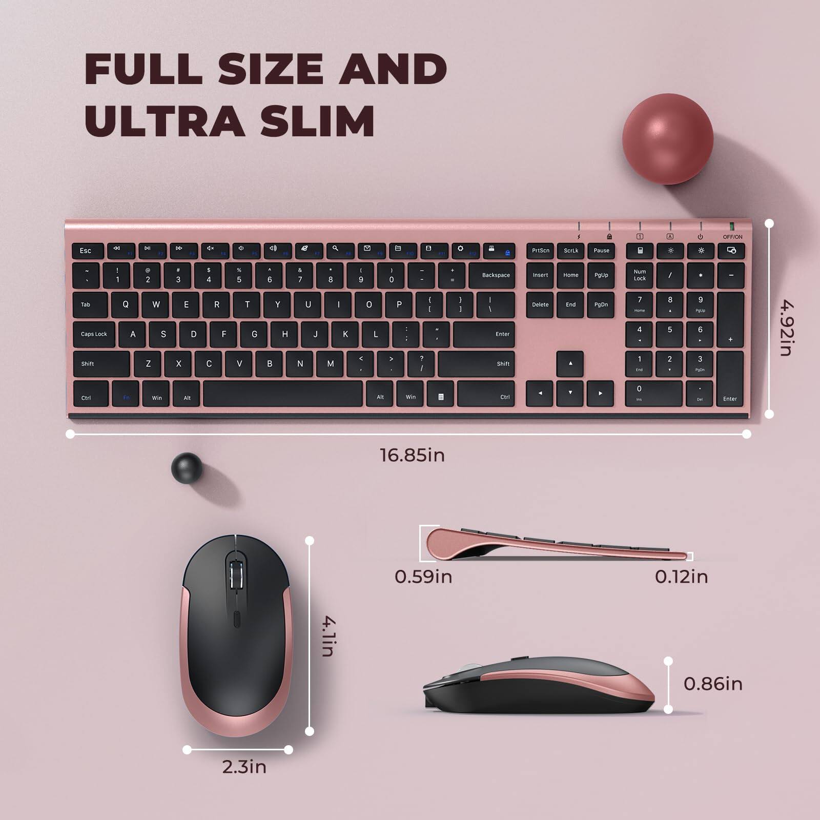 FULL SIZE AND ULTRA SLIM

4.92in  
16.85in  
0.59in  
0.12in  
4.1in  
0.86in  
2.3in