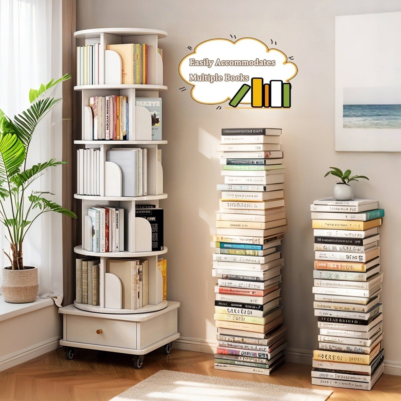 Easily Accommodates Multiple Books