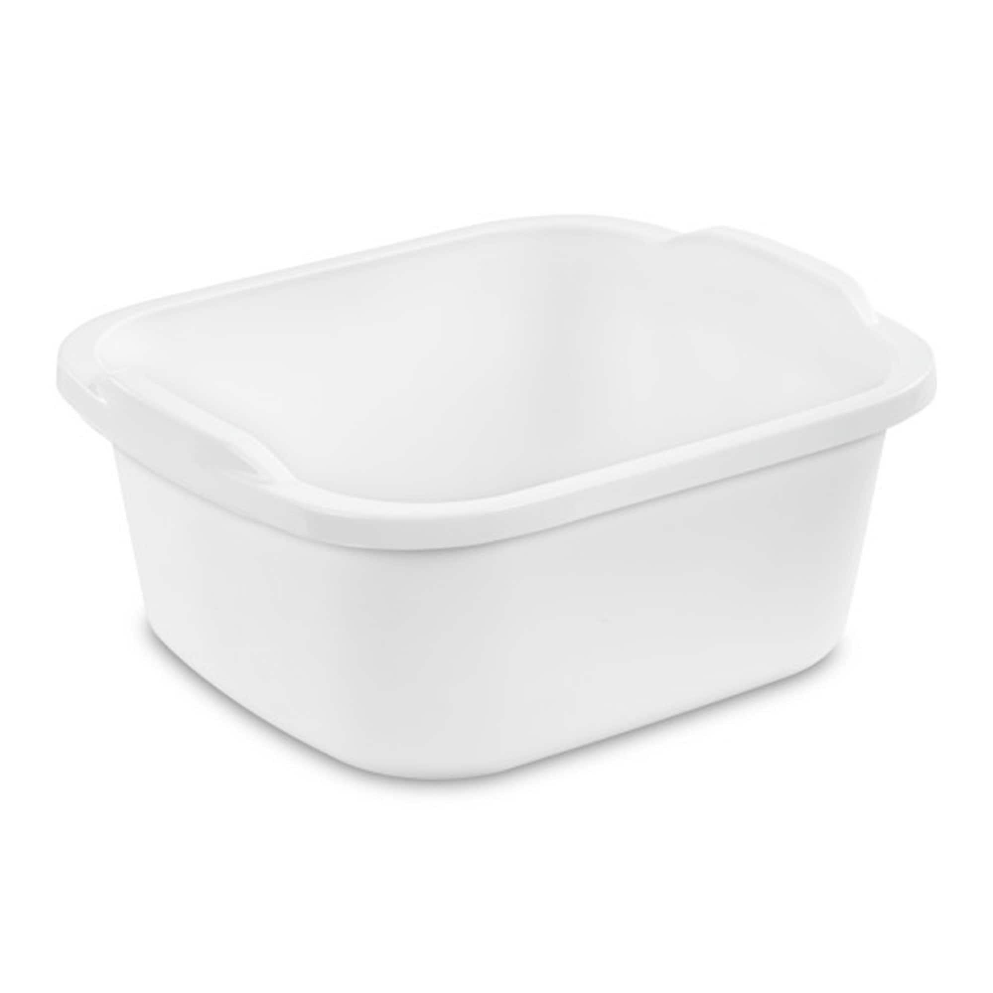 Sterilite - Durable Reinforced Plastic 12 Quart Kitchen Dishpan, (32 Pack) - White