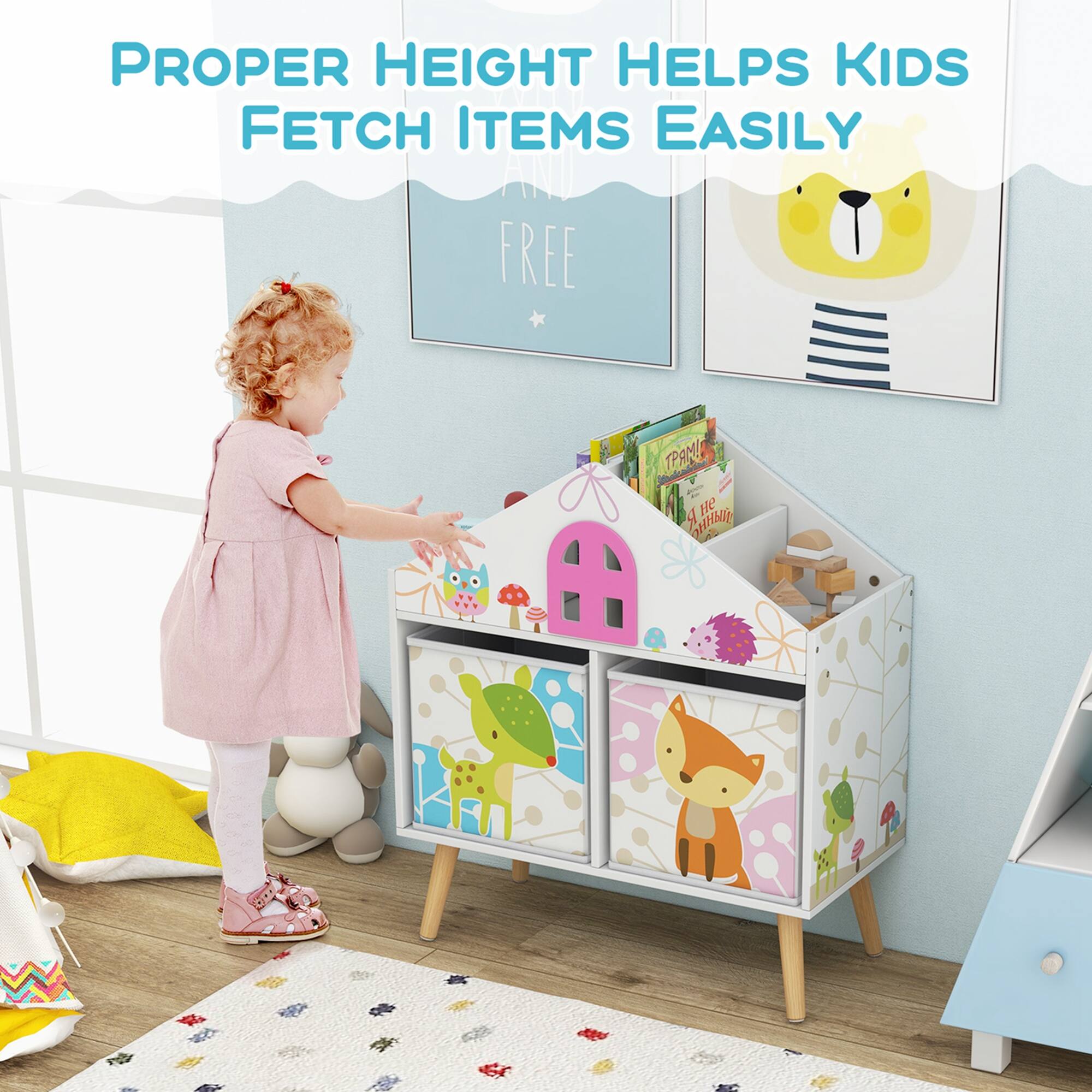 PROPER HEIGHT HELPS KIDS FETCH ITEMS EASILY ANT FREE