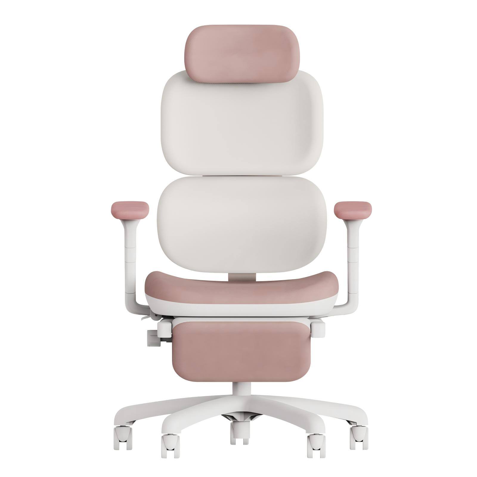 Front. TGIF GAMING - 125° Recline Office Chair With Footrest Recline Mechanism Heated Massage Lumbar Support 6d Armrests - Pink.