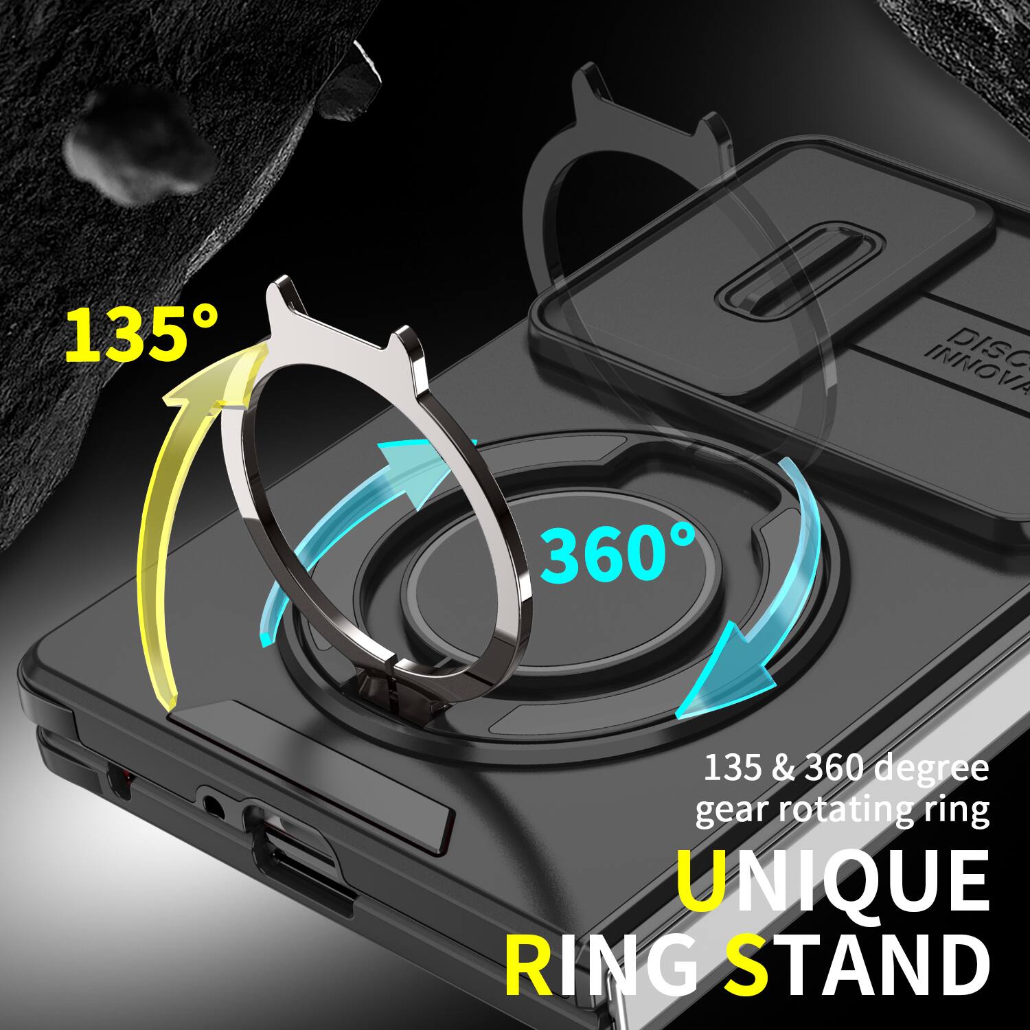 135 INNOVA DISC 360  
135 & 360 degree gear rotating ring  
UNIQUE RING STAND