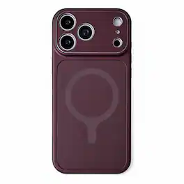 Dteck - Magnetic Case for iPhone 18 Pro Max Shockproof Frosted Rugged Cover Compatible with MagSafe Accessories - Cherryred