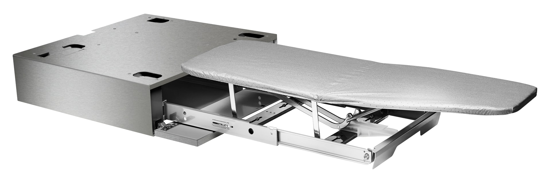 Front. Asko - Hidden Helper - Ironing Board - White.