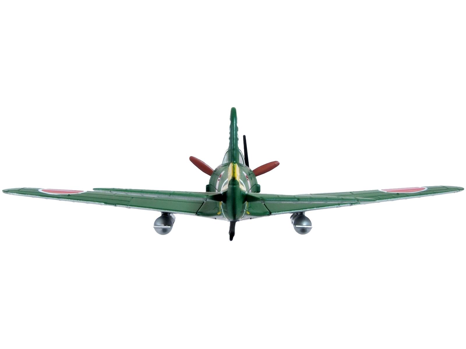 Back. Oxford Diecast - Nakajima Ki-43 Hayabusa Fighter Plane 50th Group 2nd Squadron (1942) "Oxford Aviation" Series 1/72 - Green.