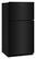 Angle. Amana - 33 in. Wide 21.3 cu. ft. Top-Freezer Refrigerator With Dual Crisper Drawers - Black.