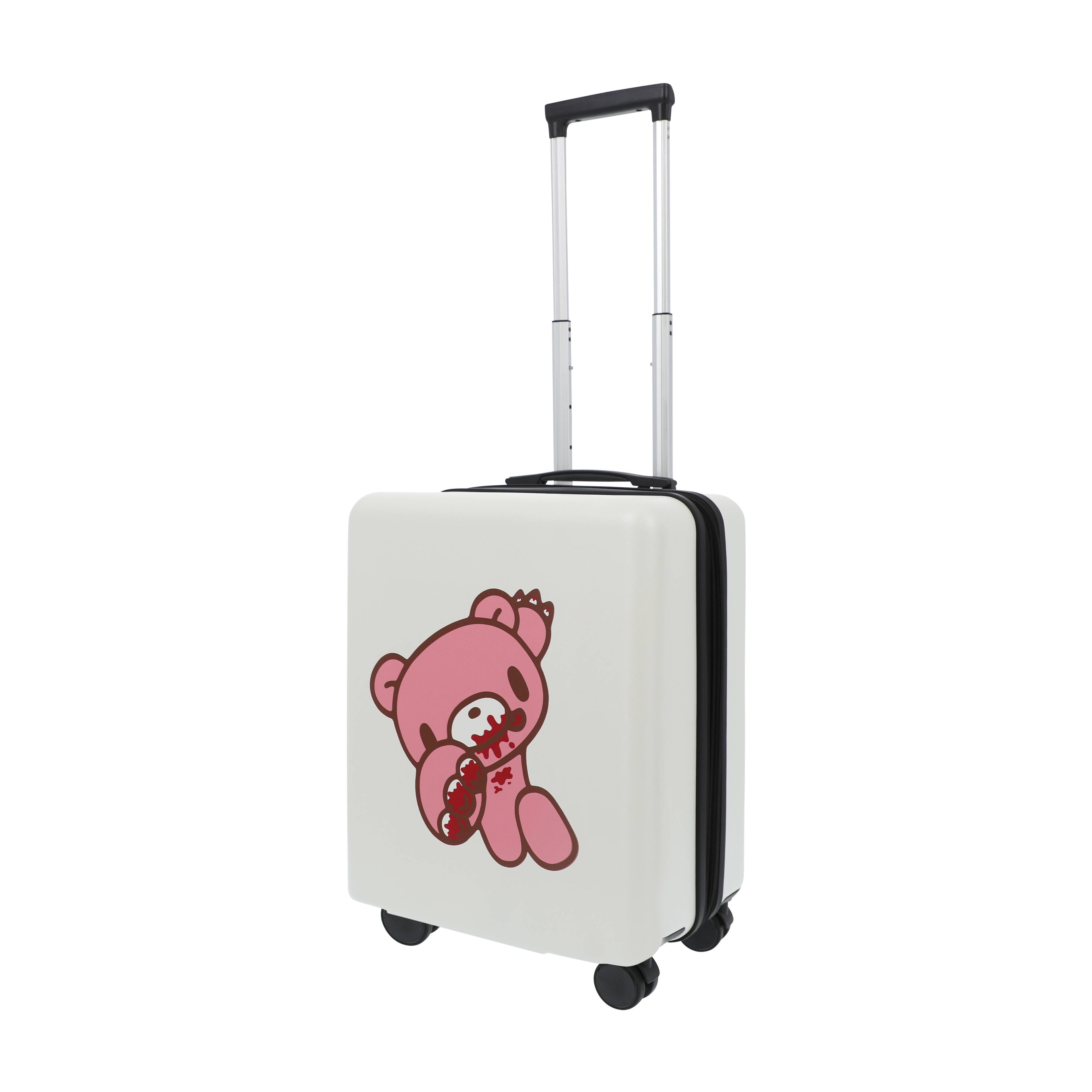 Angle. Ful - OCTAS GLOOMY BEAR 22.5" CARRY-ON LUGGAGE - WHITE.