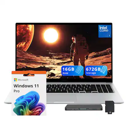 Intel Core 7
Microsoft Windows 11 Pro
16GB RAM
672GB Storage