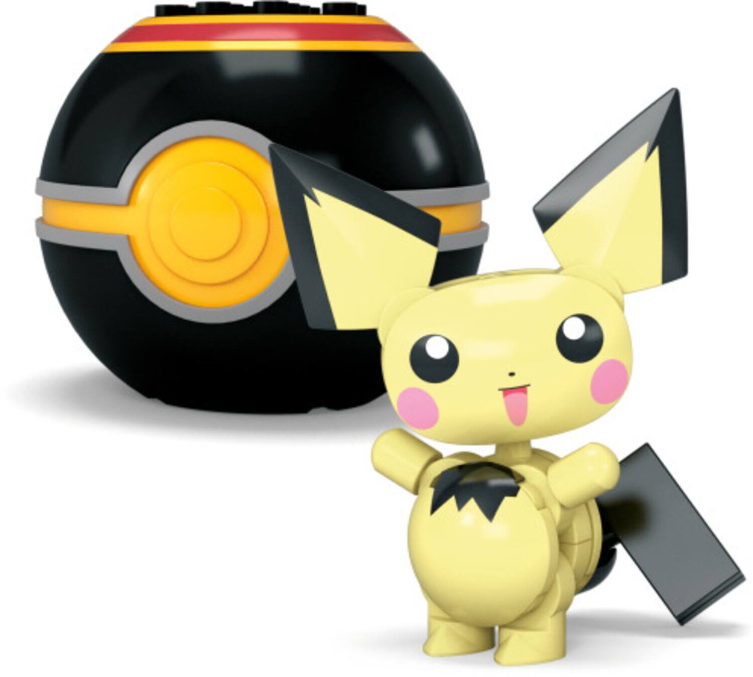 Alt View 3. Mega Bloks - MEGA BLOKS - Pokemon: Pokeball 2-Pack Charmander & Pichu, 40 Piece Building Toy Set  - COLLECTABLES - Multicolor.