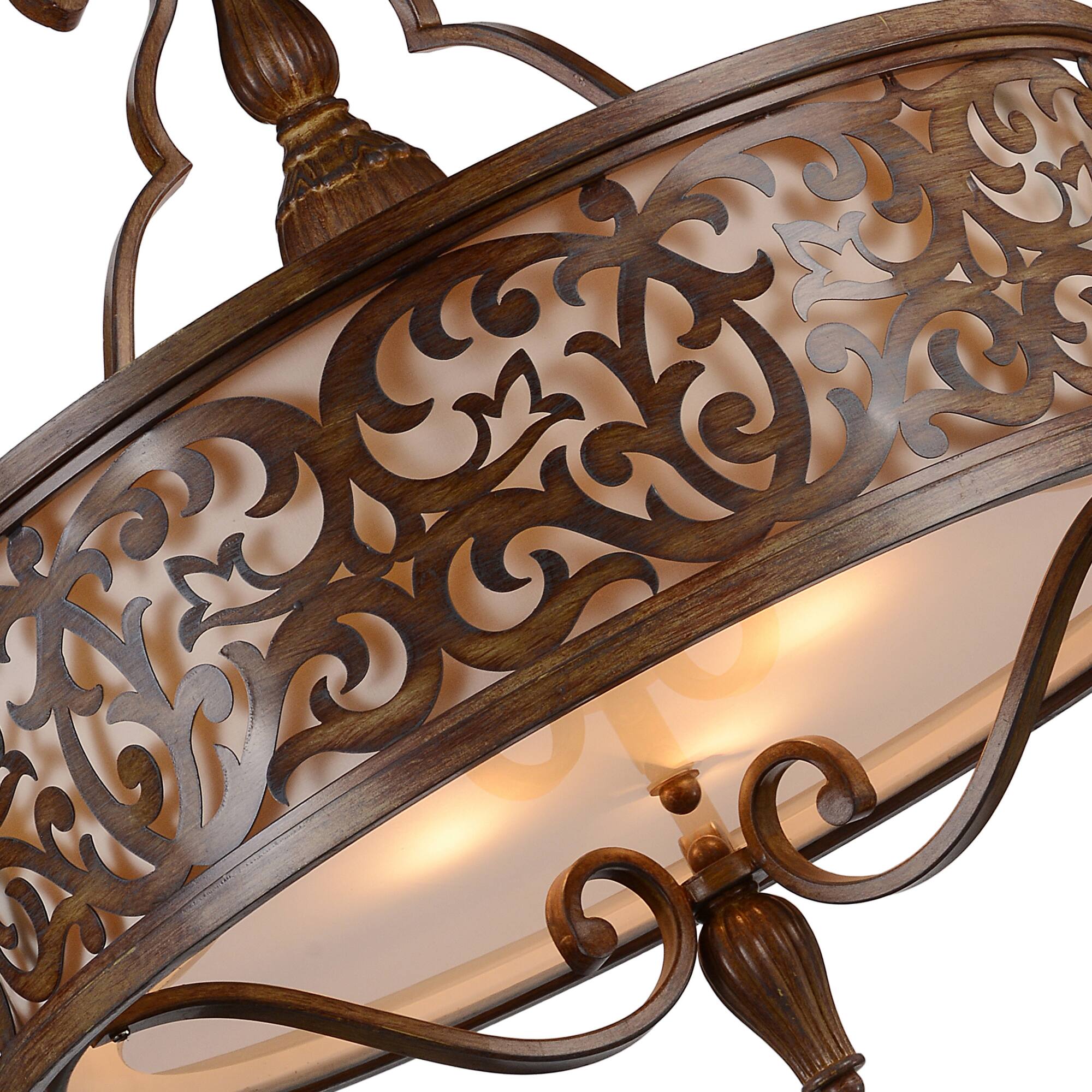 Left. CWI Lighting - Nicole 5 Light Drum Shade Chandelier With Brushed Chocolate Finish - Brushed Chocolate.