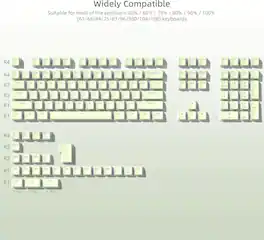 Womier - Pudding Keycaps,130 Keys PBT Keycaps Shine Through Key Cap OEM Profile for MX-stem Switches Mechanical Keyboard - Green-129 Keys
