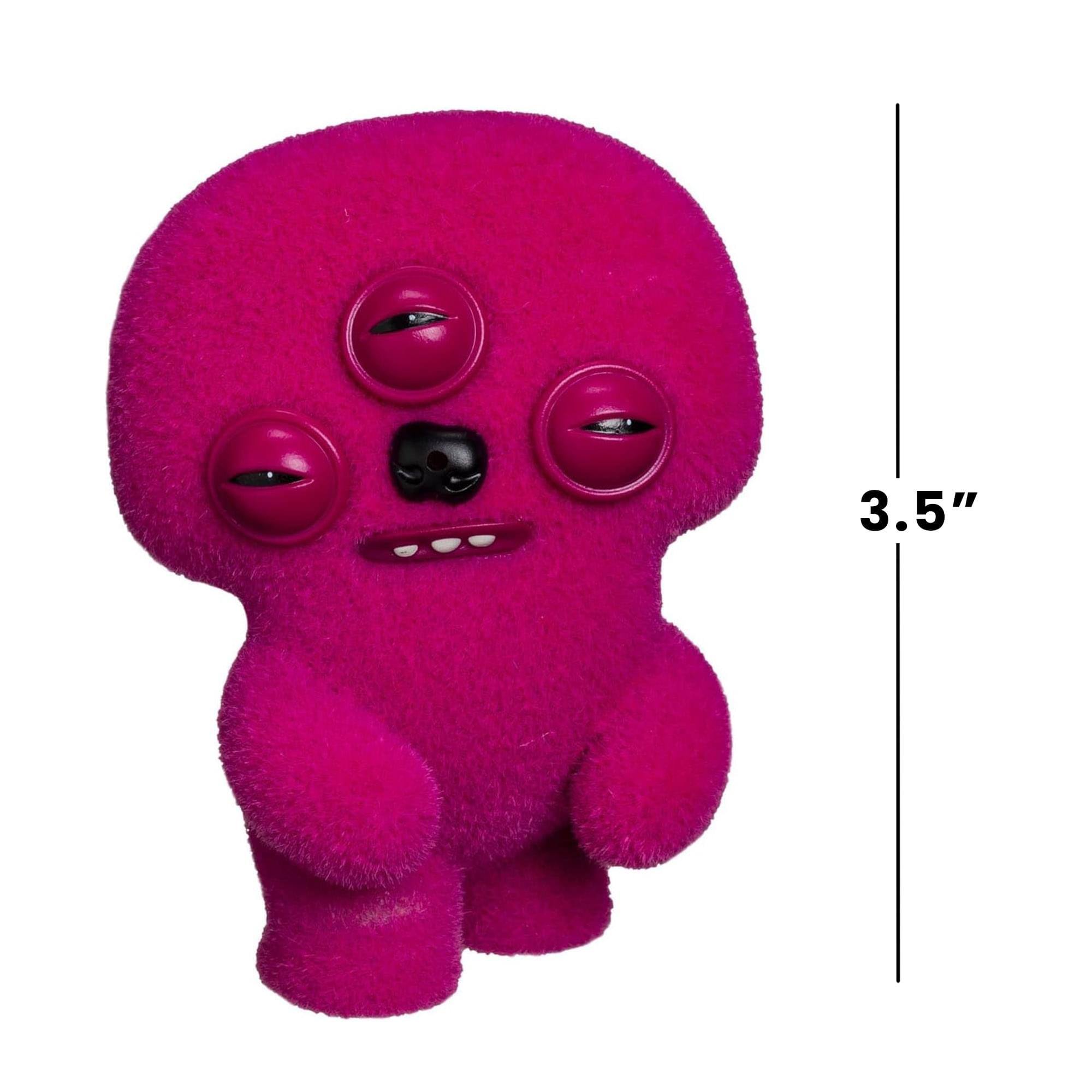 Alt View 5. ZURU - Fuggler Farting 3.5 Inch Vinyl Figure | Dark Pink Fuggler - Pink.