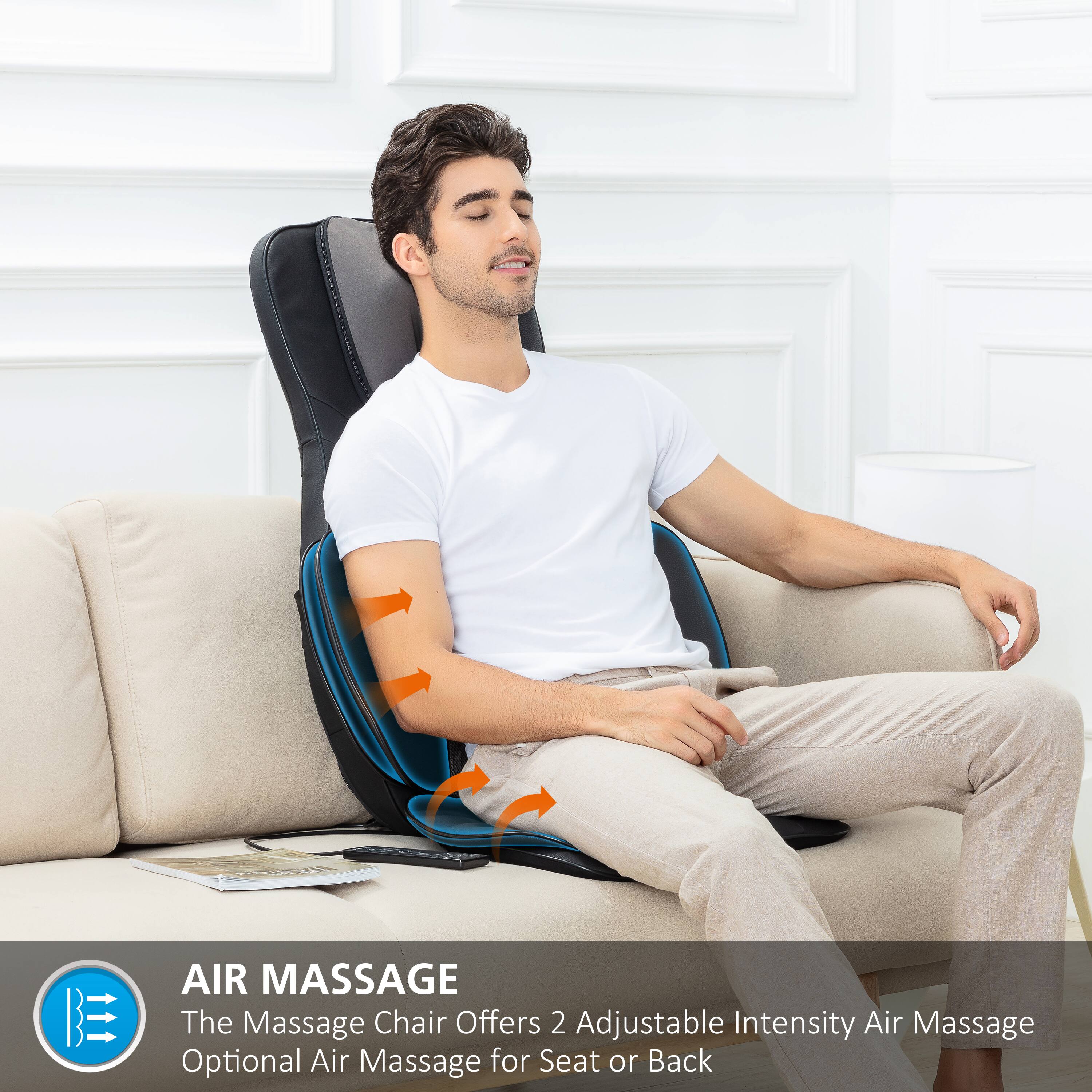**AIR MASSAGE**

The Massage Chair Offers 2 Adjustable Intensity Air Massage  
Optional Air Massage for Seat or Back