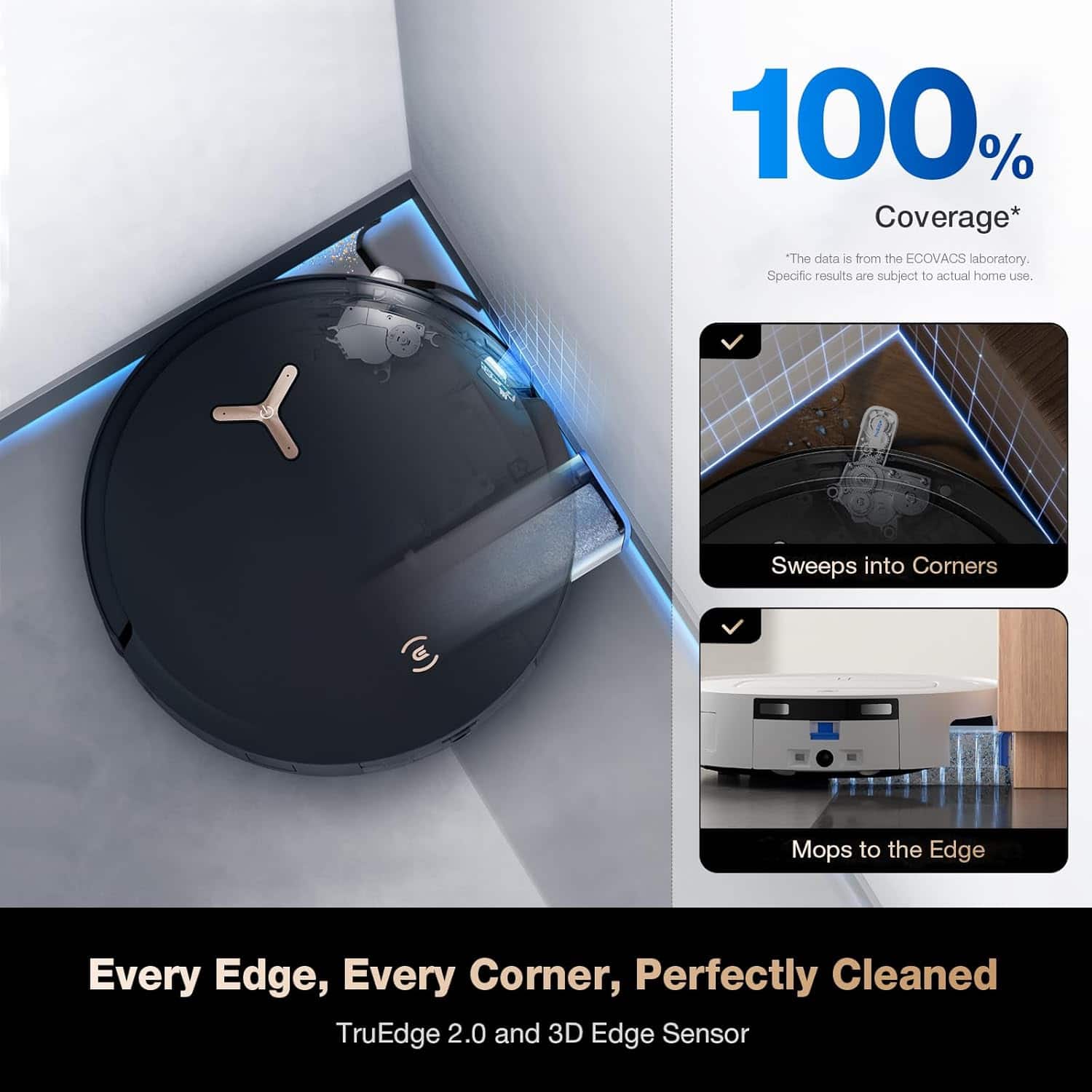 ECOVACS Robotics DEEBOT X8 PRO OMNI Robot Vacuum and Mop, 18000Pa