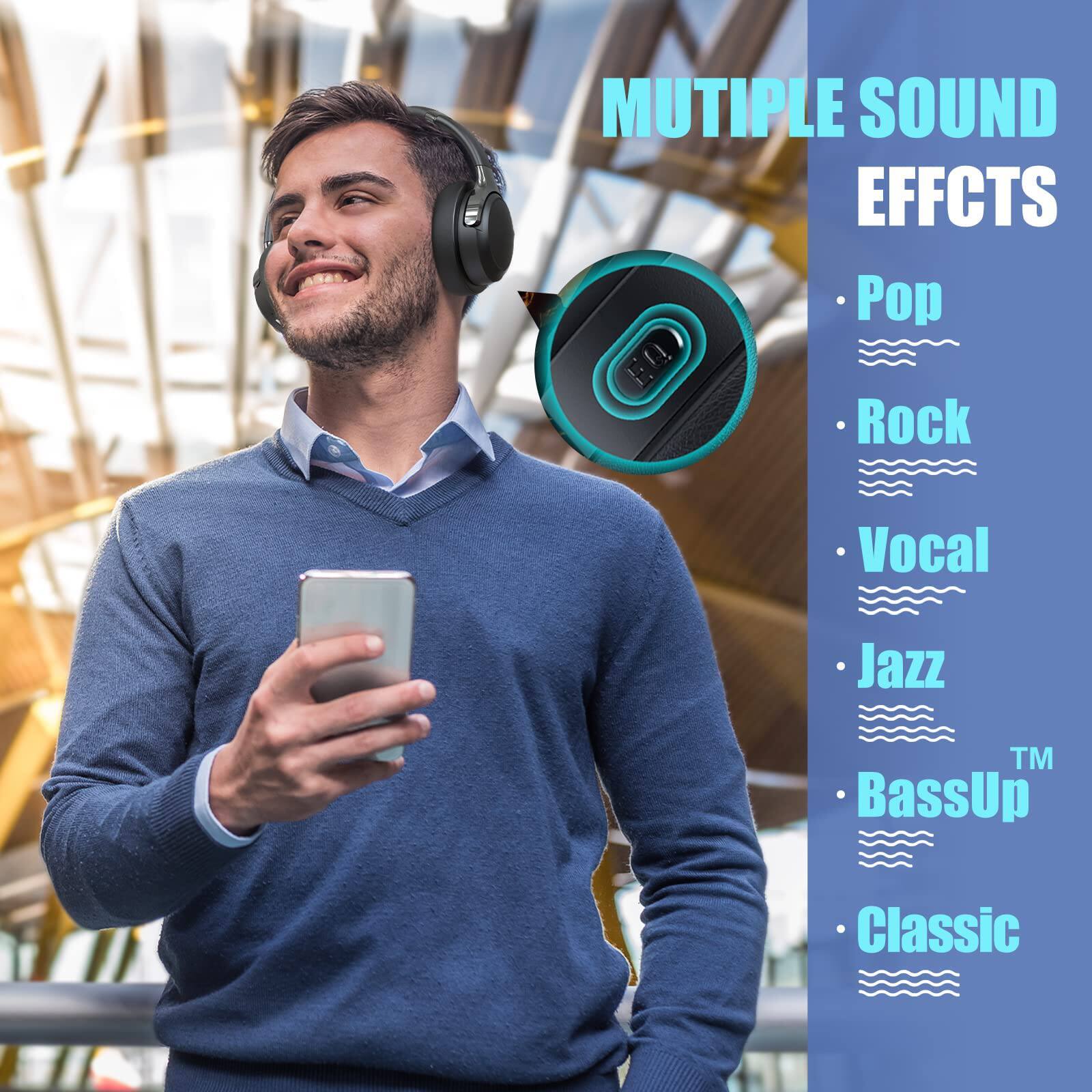MUTIPLE SOUND EFFECTS

- Pop
- Rock
- Vocal
- Jazz
- BassUp™
- Classic