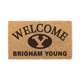 Jardine - BYU Cougars 18" x 34" Welcome Coir Doomat - Brown