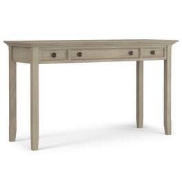 Simpli Home - Amherst 54 inch Wide Solid Wood Desk - Distressed Grey