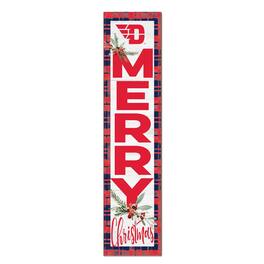Jardine - Dayton Flyers 12'' x 48'' Outdoor Merry Christmas Leaner - White