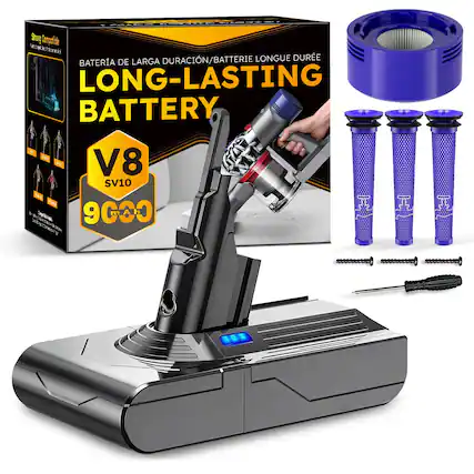 Strong Compatible
BATERÍA DE LARGA DURACIÓN / BATTERIE LONGUE DURÉE / LONG-LASTING BATTERY
V8 SV10
9000 mAh
BATERÍA DE LARGA DURACIÓN / BATTERIE LONGUE DURÉE / LONG-LASTING BATTERY
V8 SV10
9000 mAh