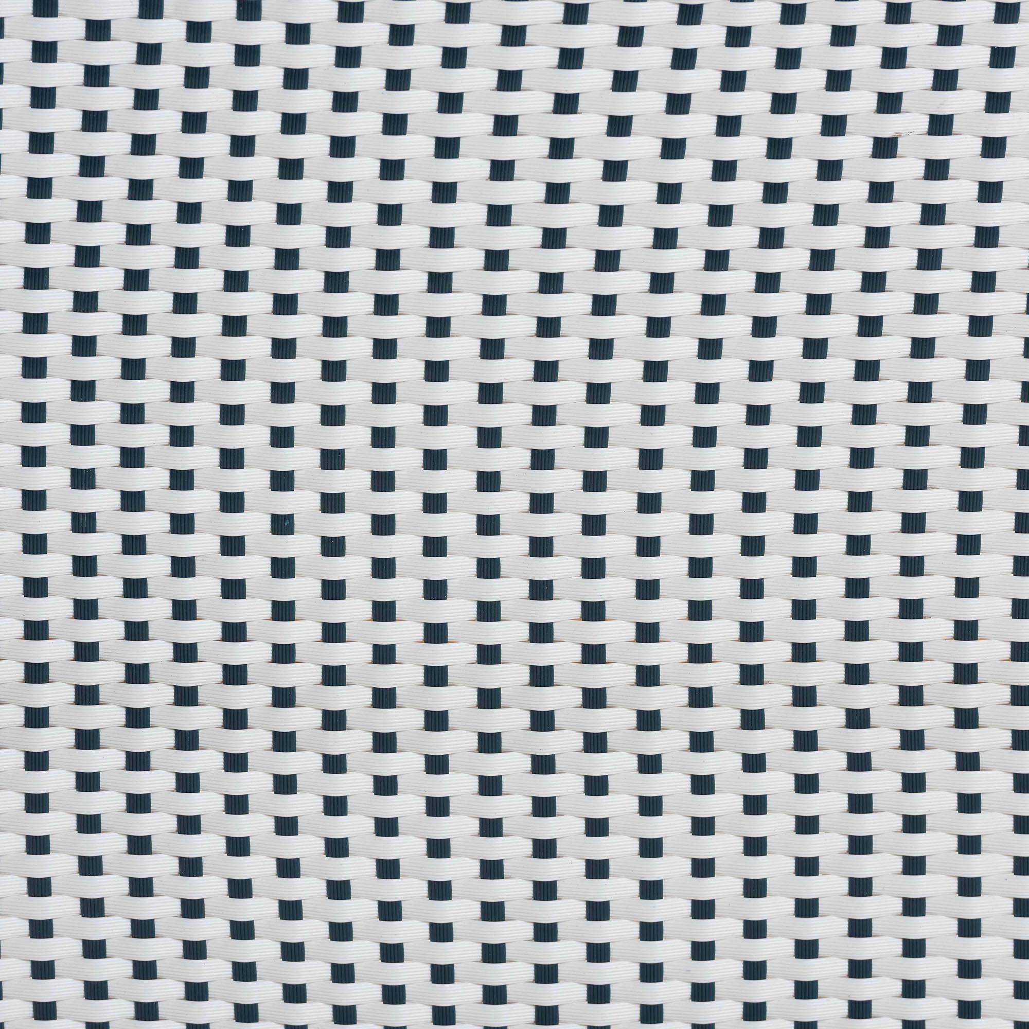 Alt View 2. bali & pari - Genica Classic French Weaving and Natural Rattan 2-Piece Counter Stool Set - Navy Blue/White/Natural Rattan.