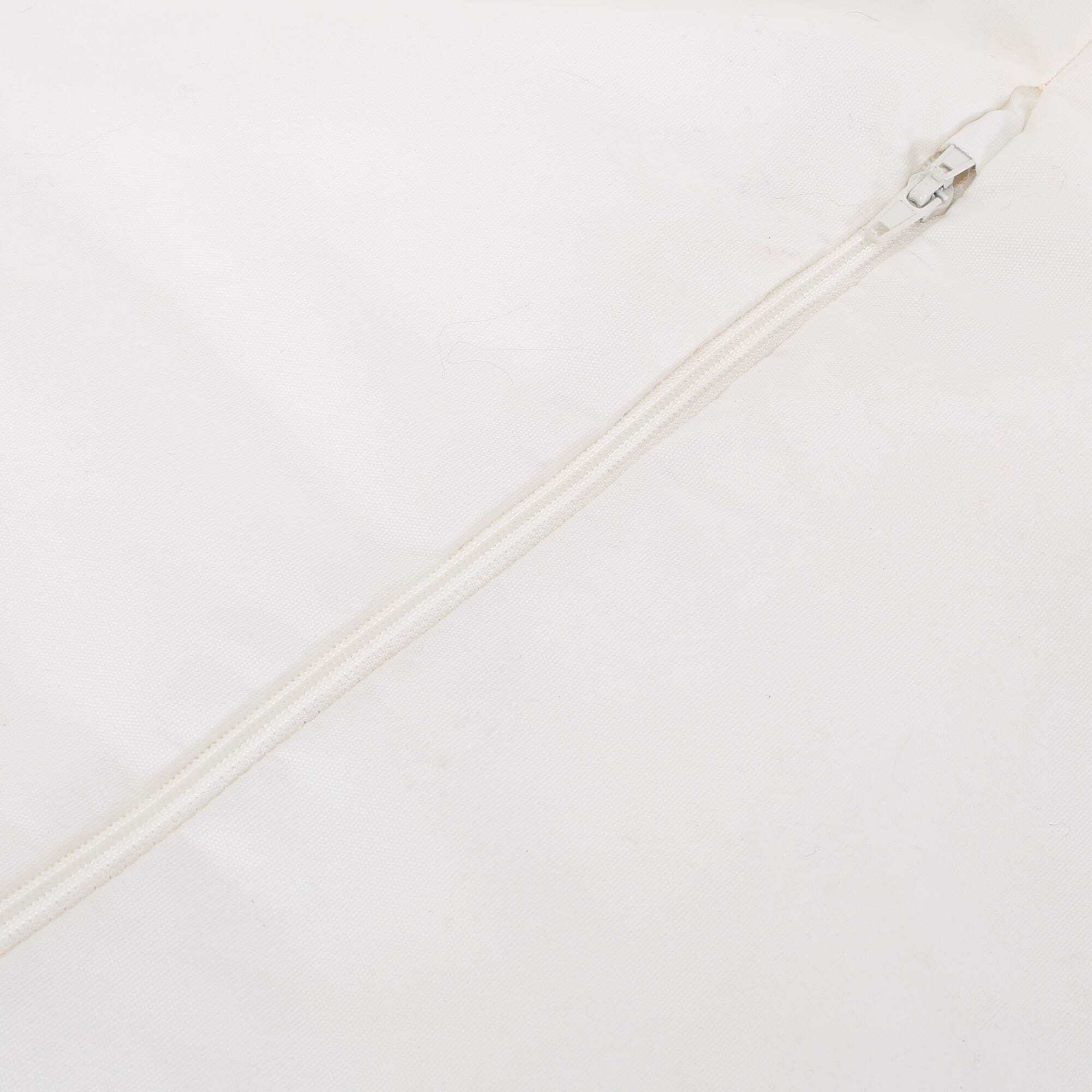 Back. GOODSILO - Comfortable Water-Resistant Fabric Bean Bag Chair for Living Room or Bedroom with Removable Cover - White Washed.