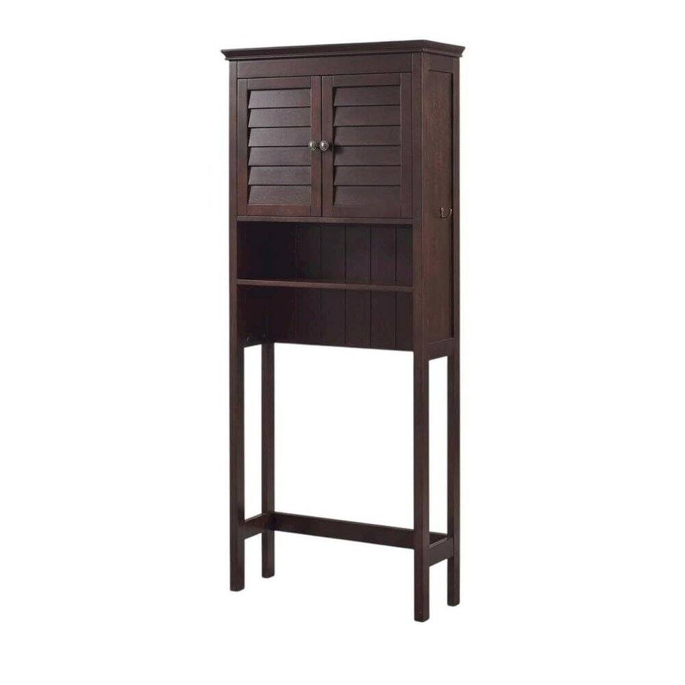 Alt View 2. FurniFact - Espresso Space Saver Bathroom Vanity with Anti-Tip Hardware - Espresso.
