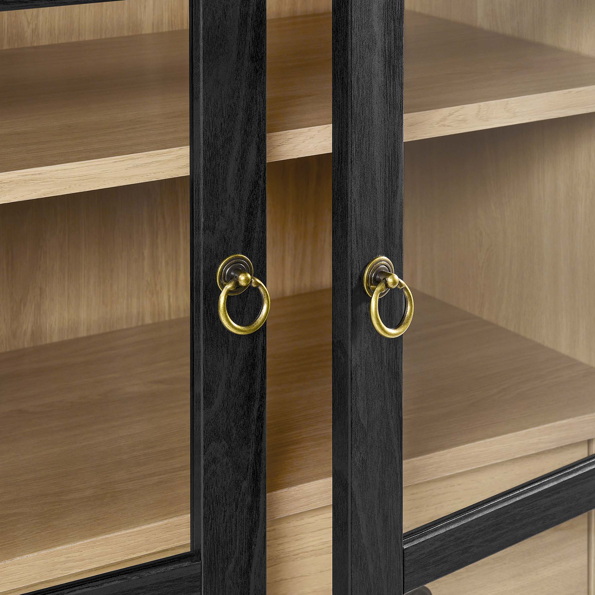 Alt View 6. Modway - Nolan Tall Arched Storage Display Cabinet by Modway - Black Oak.