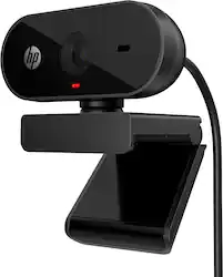 HP - 320 Full HD 1080p Webcam for Laptops and Chromebooks - Black - Front_Zoom
