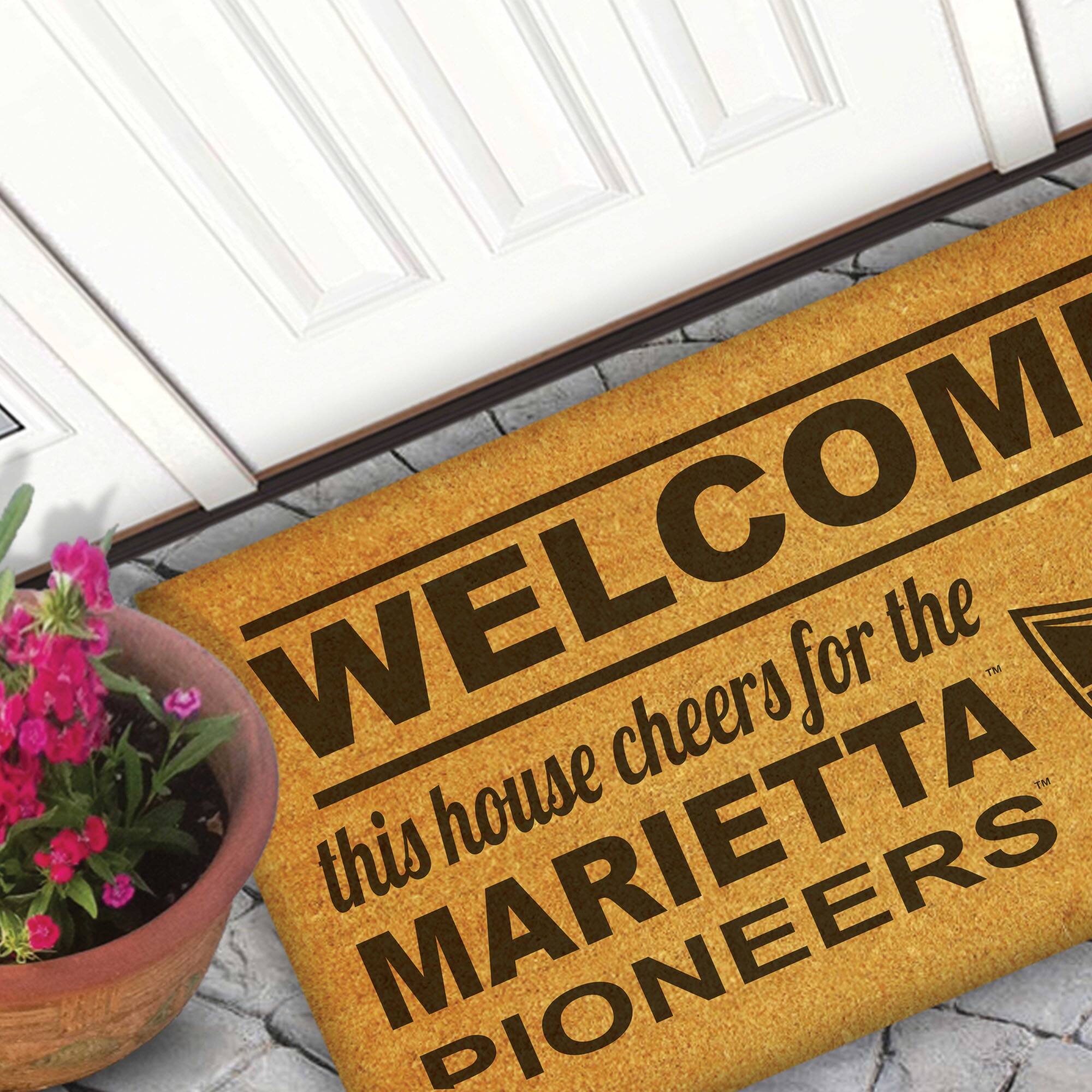 WELCOME  
this house cheers for the  
MARIETTA PIONEERS