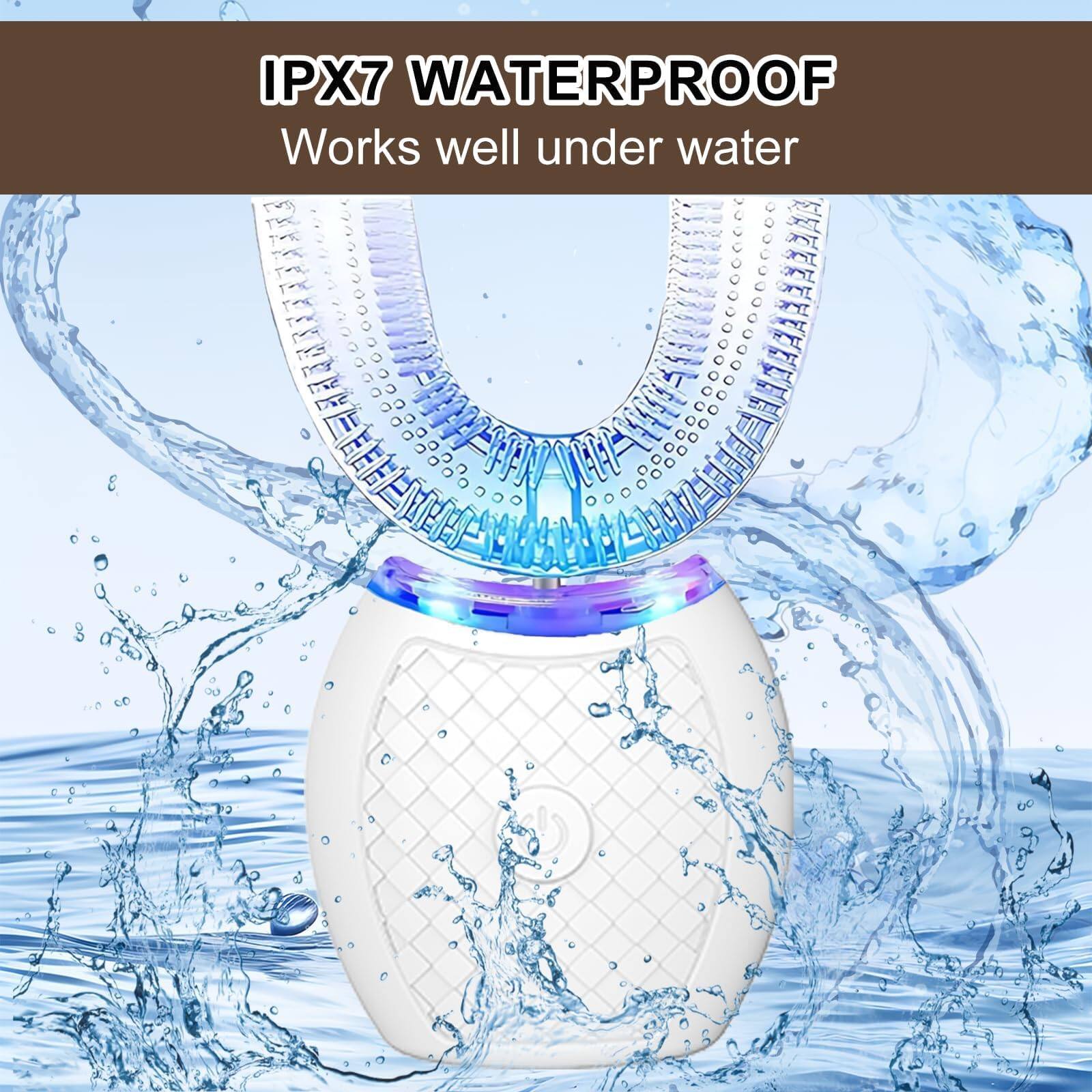 IPX7 WATERPROOF  
Works well under water