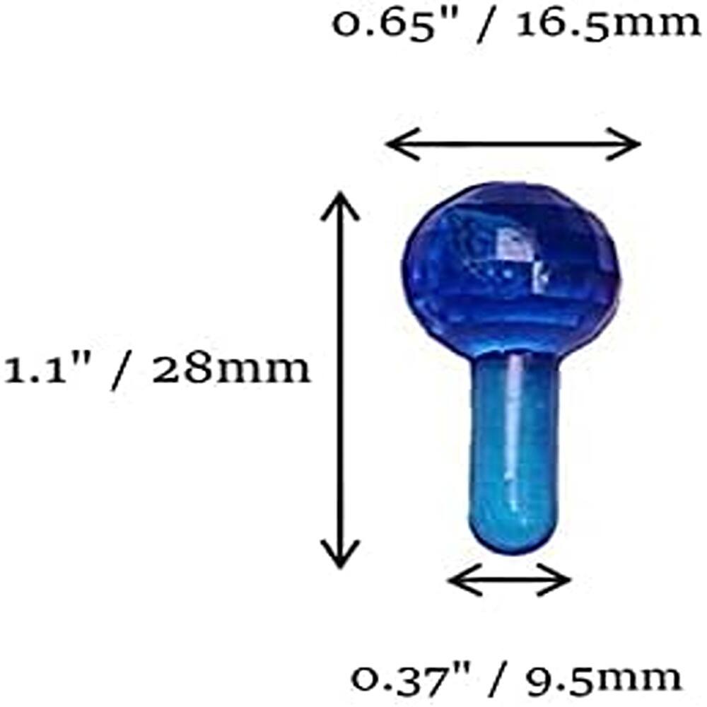 0.65" / 16.5mm  
1.1" / 28mm  
0.37" / 9.5mm